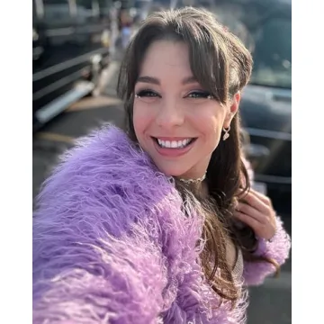 Fluffy Faux Fur Coat Women's Shaggy Jacket Lavender