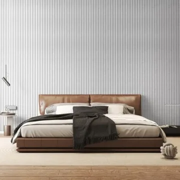 TONOR 8 Pack Large Acoustic Panels,48" X 24" X 0.35" Acoustical Wall Panel, Self-Adhesive Sound Proof Panels, Decorative Soundproof Wall Panels for Echo Absorption for Home Studio Office, Grey