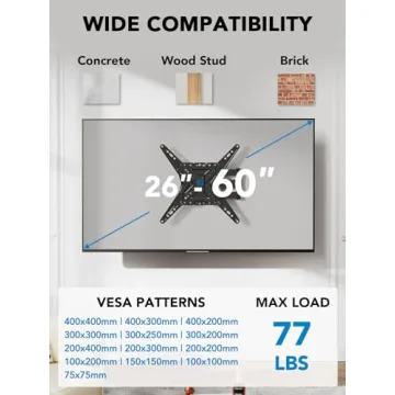 Pipishell Full Motion TV Wall Mount Swivel Tilt Extend