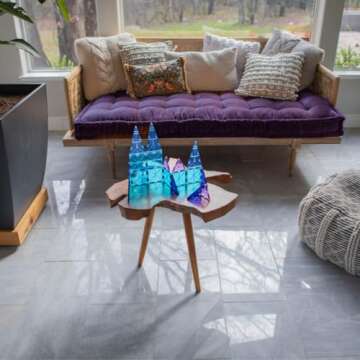 MAGNA-TILES Color Shop Glacier 20-Piece Magnetic Construction Set, The Original Magnetic Building Brand