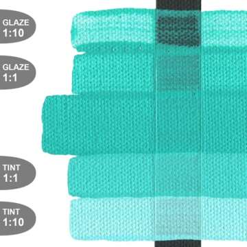 Fluid Acrylics by GOLDEN, Teal, 8 fl. oz. Bottle, Professional Acrylic Paint, Opaque