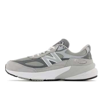 New Balance Men's FuelCell 990 V6 Sneaker, Grey/Grey, 9.5