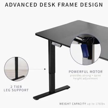 VIVO Electric Standing Desk - Height Adjustable Workstation