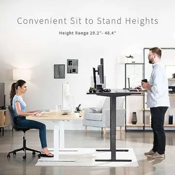 VIVO Electric Standing Desk - Height Adjustable Workstation