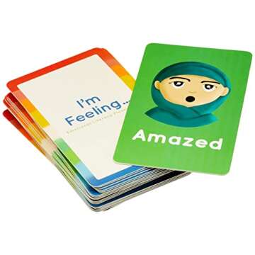 Kids for Culture: I'm Feeling: Emotional Literacy Flash Cards-24 Diverse Feeling Flash Cards - Toddl...