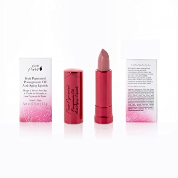 Vibrant Vegan Pomegranate Oil Lipstick in Foxglove Color