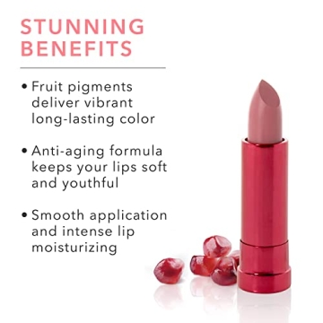 Vibrant Vegan Pomegranate Oil Lipstick in Foxglove Color