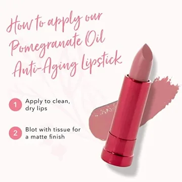 Vibrant Vegan Pomegranate Oil Lipstick in Foxglove Color
