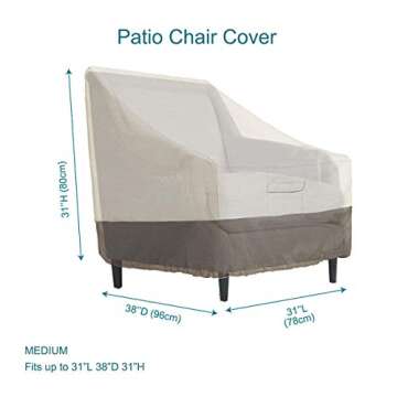 Heavy Duty Patio Chair Covers Waterproof Protection
