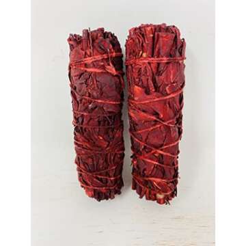 Bholi Sage Plus Sage Smudge Kit for Cleansing Home and Negative Energy, Dragon Blood, Lavender, and White Sage with Palo Santo Stick for Smudging