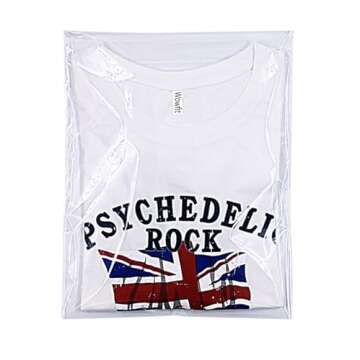 Wowfit 100 Count 10x13 inches Clear Cellophane Plastic Bags, Resealable Self-Sealing Cello Bags Great for Clothes, Shirts, Pants, Foods, Flyers, More (10 x 13 with Reinforced Sides)