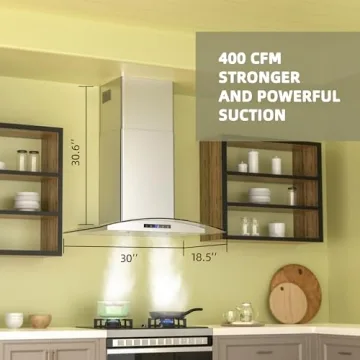 FIREGAS 30" Wall Mount Range Hood with LED Lights
