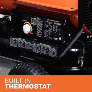 175K BTU Portable Salamander Heater with Thermostat Multi-Fuel