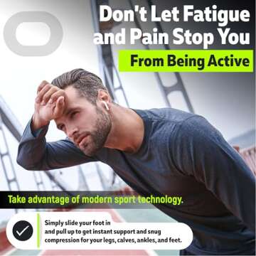 Crucial Compression Socks for Men & Women (20-30mmHg) - Best Graduated Stockings for Running, Athletic, Travel, Pregnancy, Maternity, Nurses, Medical, Shin Splints, Support, Circulation & Recovery