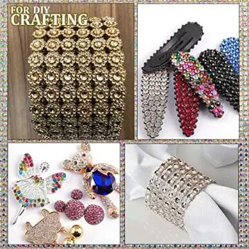 Two Packs of Flatback Rhinestones 4520 Pcs Colorful Nail Art Rhinestones Flatback Crystal Colorful+Champagne Rhinestone with Picker Pencil and Tweezer For Nail Art and Decoration