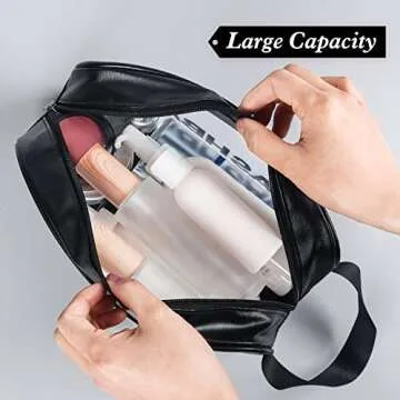 YuanCheng 4pcs Waterproof Toiletry Bags for All Travelers