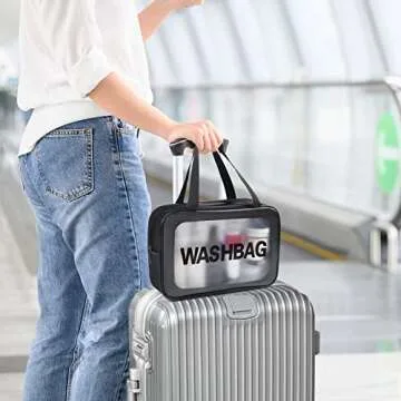 YuanCheng 4pcs Waterproof Toiletry Bags for All Travelers