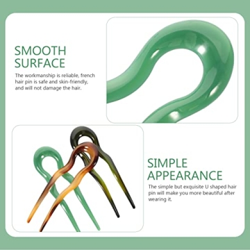 Minkissy Hair Clip Set of 3 French Hair Pins