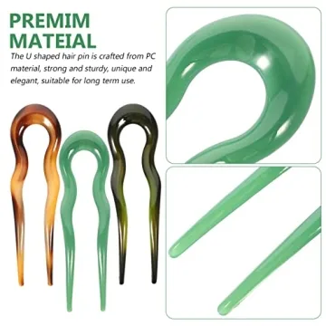 Minkissy Hair Clip Set of 3 French Hair Pins