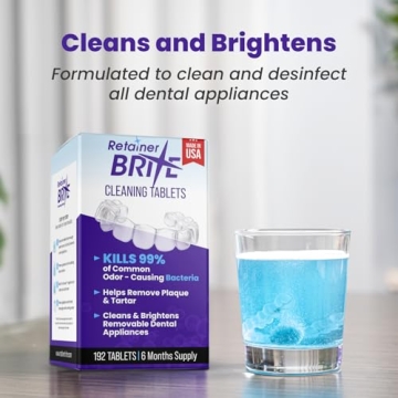 Retainer Brite – 192 FDA Registered Cleaning Tablets