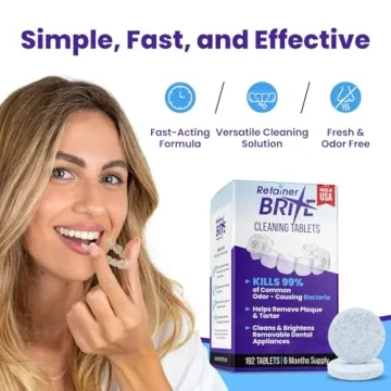 Retainer Brite – 192 FDA Registered Cleaning Tablets