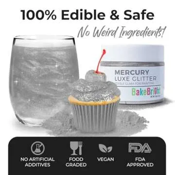 Bulk Silver Edible Glitter for Drinks & Cakes - 20g