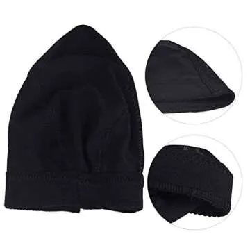 Tayfremn 12pcs Dome Caps, Mesh Dome Wig Cap Black Elastic Wig Caps Stretchable Spandex Dome Caps Breathable Nylon Light Hair Mesh Net for Men Women Wigs Making