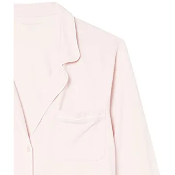 Women’s Cotton Modal Long-Sleeve Pajama Set in Pale Pink