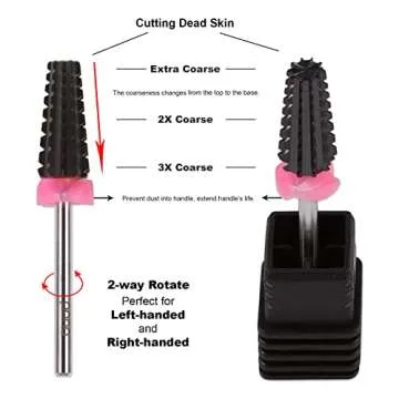 PANA 5-in-1 Carbide Nail Bit - Perfect for Acrylic Removal