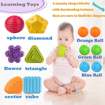 MINGKIDS Educational Shape Sorter for Toddlers