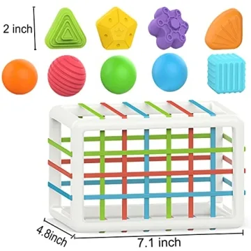 MINGKIDS Educational Shape Sorter for Toddlers