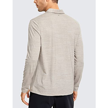 CRZ YOGA Men's Quick Dry Golf Polo Shirts for Activewear
