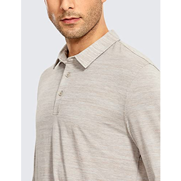 CRZ YOGA Men's Quick Dry Golf Polo Shirts for Activewear