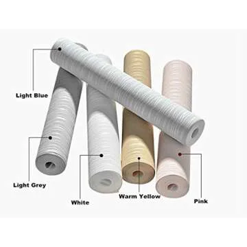 Blooming Wall:Non-Woven Classic Plain Stripe Moonlight Forest Textured Wallpaper,20.8 in*32.8 Ft=57 Sq ft Per Roll,Light Blue