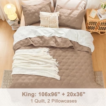 Litanika King Size Quilt Set - Lightweight & Elegant Comfort