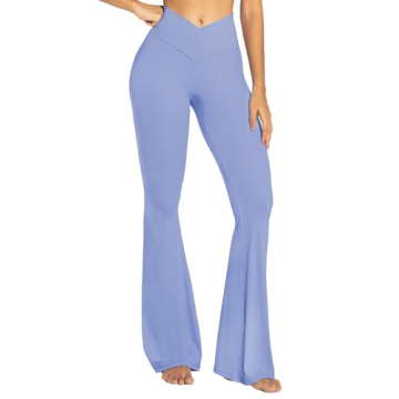 Sunzel Flare Leggings - Stylish Crossover Yoga Pants