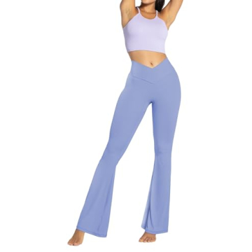Sunzel Flare Leggings - Stylish Crossover Yoga Pants