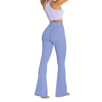 Sunzel Flare Leggings - Stylish Crossover Yoga Pants
