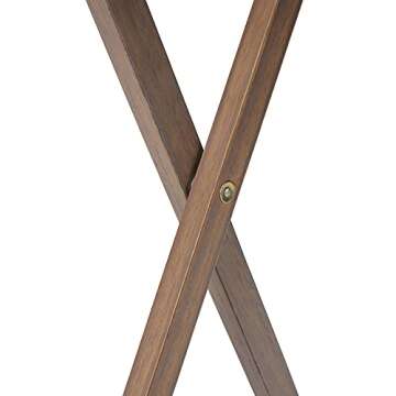 5pc XL Tray Table Set in Rustic Grey for Every Occasion