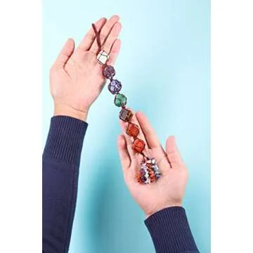CrystalTears Chakra Crystals Ornament for Car & Home