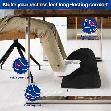 Foot Rest for Office with Washable Cover for Comfort