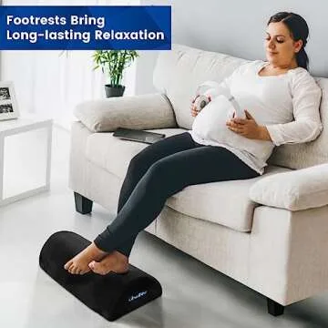 Foot Rest for Office with Washable Cover for Comfort