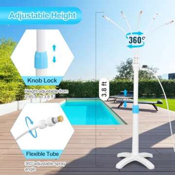 Stand Mister System - Portable Misting Cooling for Patio, Pool & BBQ
