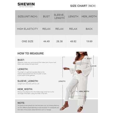 SHEWIN Long Cardigans for Women Trendy Casual 3/4 Sleeve Open Front Lightweight Crochet Floor Length Maxi Cardigan Loose Split Kimonos for Women Grey One Size
