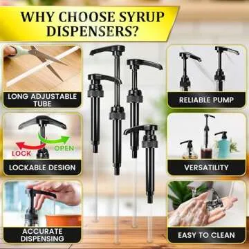 Black Coffee Syrup Dispenser Pump Plastic - 4Pcs Plastic Oil Bottle Dispenser Pump Coffee Bar Accessories Sugar Free Vanilla Syrup Pumps 750ml Bottles- Caramel Coffee Syrup Dispenser Plastic Dispenser
