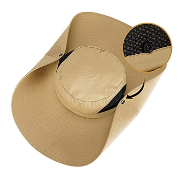 Leotruny Women Super Wide Brim Sun Hat UPF50+ Waterproof