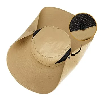 Leotruny Women Super Wide Brim Sun Hat UPF50+ Waterproof