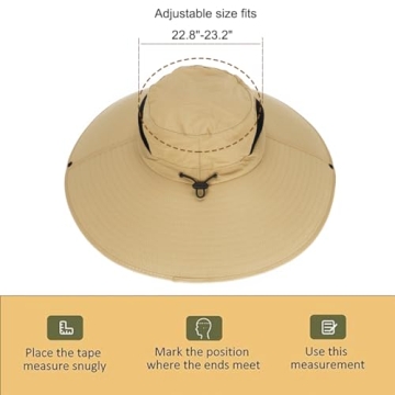 Leotruny Women Super Wide Brim Sun Hat UPF50+ Waterproof