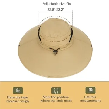 Leotruny Women Super Wide Brim Sun Hat UPF50+ Waterproof