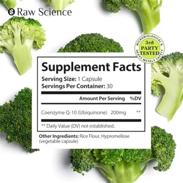 Boost Health with CoQ10 200mg Antioxidants Supplement